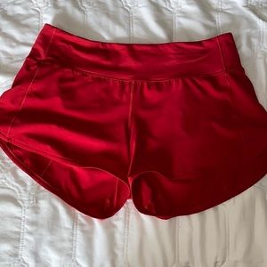 Lululemon speed up shorts length 4 inches size 10